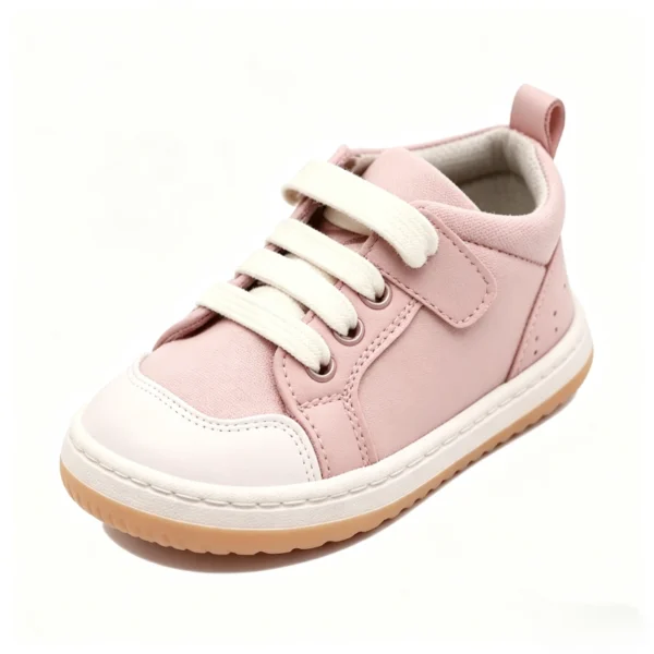 KS2603 Kids Easy-On Sneakers with Elastic Lace and Reinforced Heel for Kids
