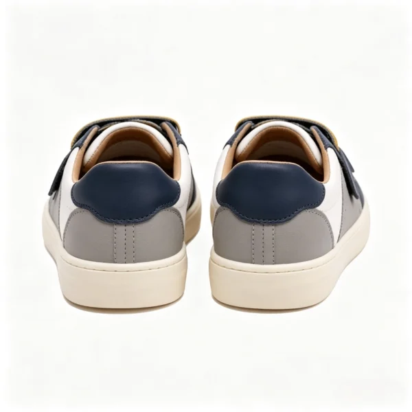 KS2604 Kids Casual Sneakers with Hook-and-Loop Strap and Rounded Toe for Kids