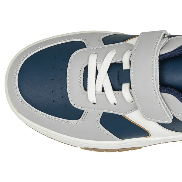 KS2601 Kids Casual Shoes with Hook-and-Loop Strap and Rounded Toe for Kids