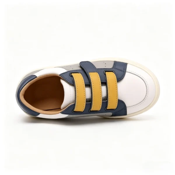 KS2604 Kids Casual Sneakers with Hook-and-Loop Strap and Rounded Toe for Kids