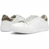 CS2608 Women’s Casual Sneakers Low-Top Fashion Shoes with Animal-Print Heel Detail