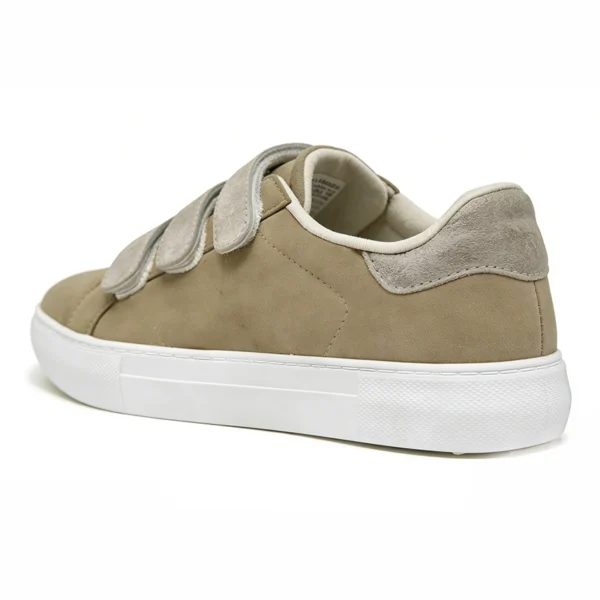 rubber-sole-casual-sneakers-cs2611 CS2611 Casual Sneakers Low-Top Hook-and-Loop Lifestyle Shoes for Men and Women
