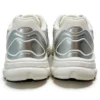 CS2613 Retro Mesh Casual Sneakers with Shiny Overlay Panels for Men and Women