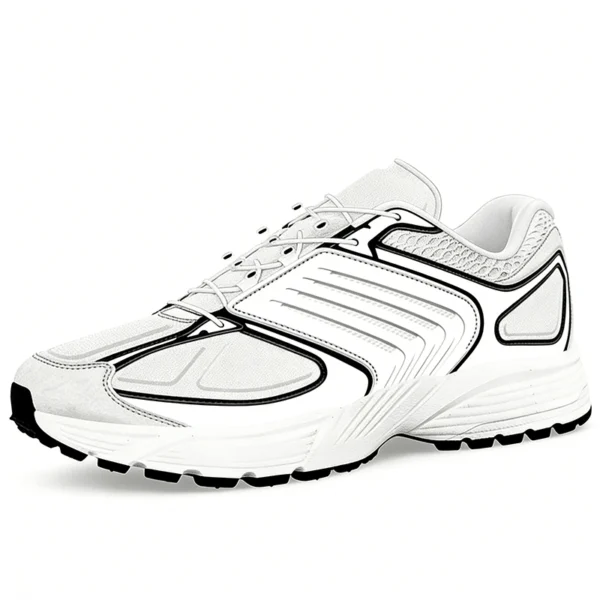RN2608 Running Shoes with Shock-Absorbing Sole and Reinforced Heel for Men and Women