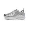 silver-casual-sneakers-cs2618 CS2618 Breathable Casual Sneakers with Perforated Upper and Cushioned Sole for Men and Women