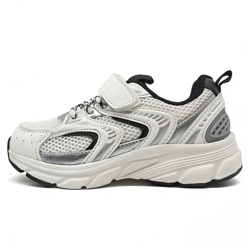 KS2602 Kids Mesh Shoes with Hook-and-Loop Strap and Easy-On Design for Kids