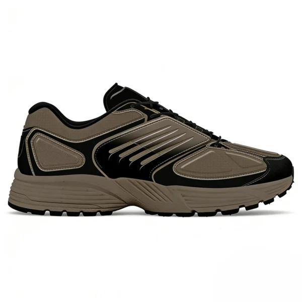 tan-running-shoes-rn2605 RN2605 Running Shoes with Shock-Absorbing Sole and Textile Upper for Men and Women