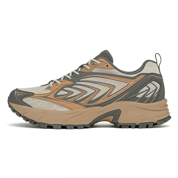 tan-running-shoes-rn2607 RN2607 Running Shoes with Breathable Upper and Foam Midsole for Men and Women
