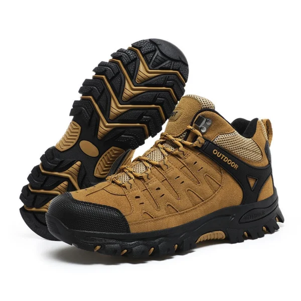 HO2604 Outdoor Hiking Shoes with Suede-Look Upper and Lateral Support for Men and Women