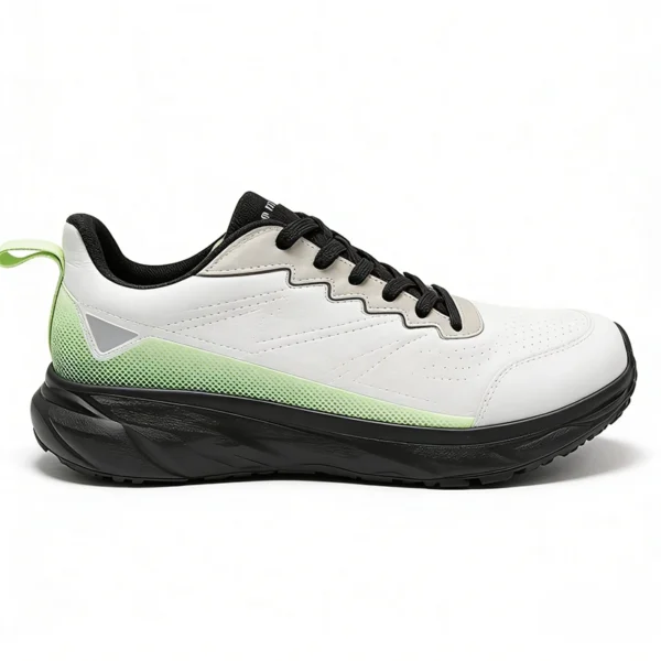 white-and-green-training-shoes-tg2604-alt TG2604 Flat Sole Training Shoes with Lateral Support for Men and Women