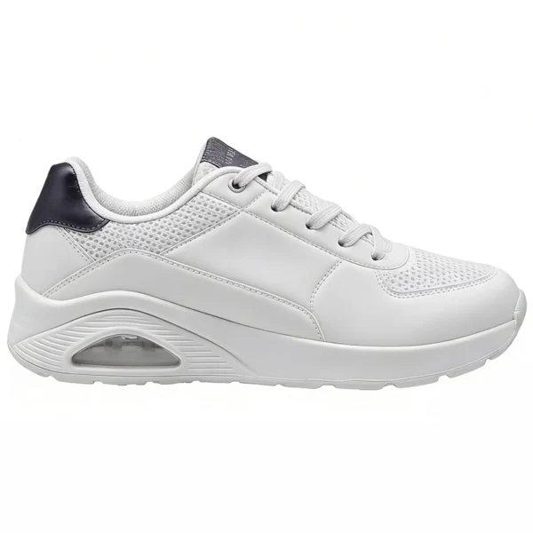 white-and-navy-running-shoes-rn2601 RN2601 Air Cushion Running Shoes with Breathable Mesh Upper for Men and Women