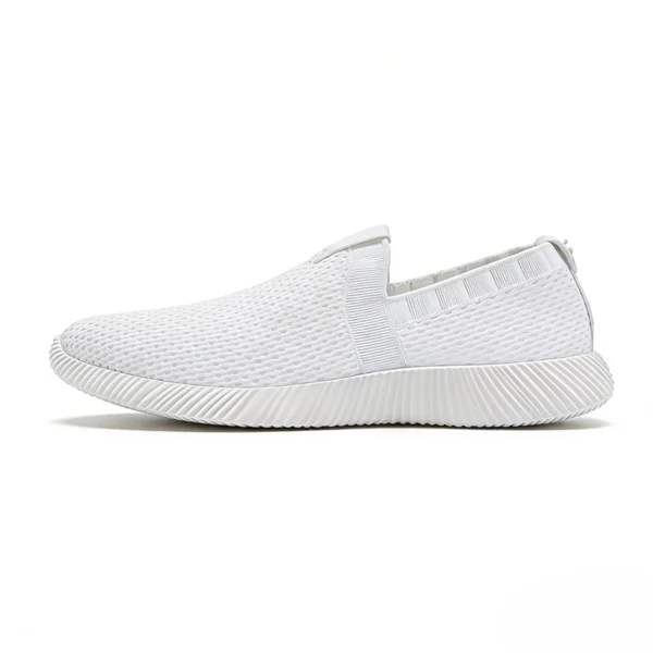 white-casual-sneakers-cs2607 CS2607 Slip-On Casual Sneakers Breathable Mesh Walking Shoes for Men and Women