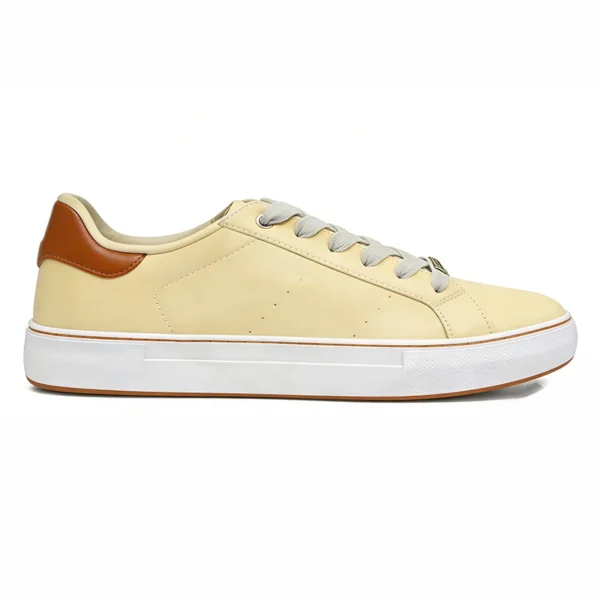 CS2608 Women’s Casual Sneakers Low-Top Fashion Shoes with Animal-Print Heel Detail
